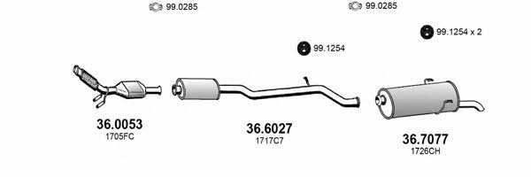  ART3922 Exhaust system ART3922