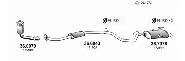 ART3947 Asso Exhaust system