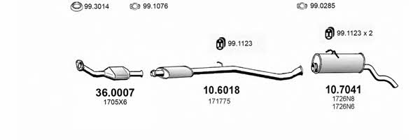 ART3963 Asso Exhaust system