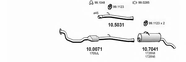 ART3964 Asso Exhaust system