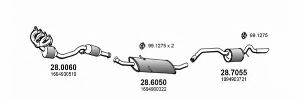 ART3986 Asso Exhaust system