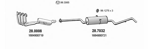 ART3989 Asso Exhaust system