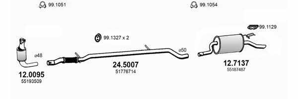 Asso ART3420 Exhaust system ART3420