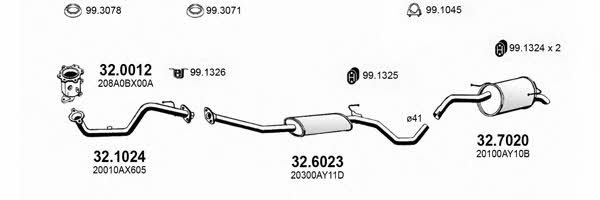  ART3473 Exhaust system ART3473