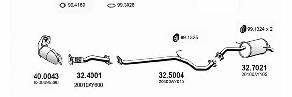 Asso ART3494 Exhaust system ART3494