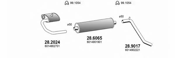  ART4075 Exhaust system ART4075