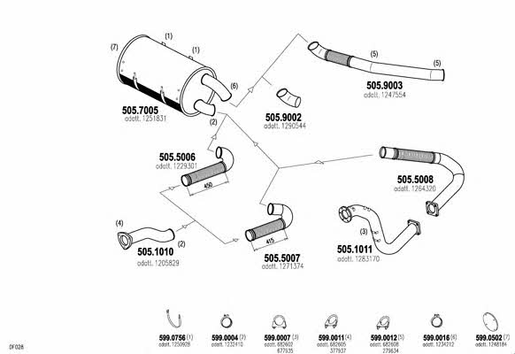 Asso ARTTRUCK009 Exhaust system ARTTRUCK009