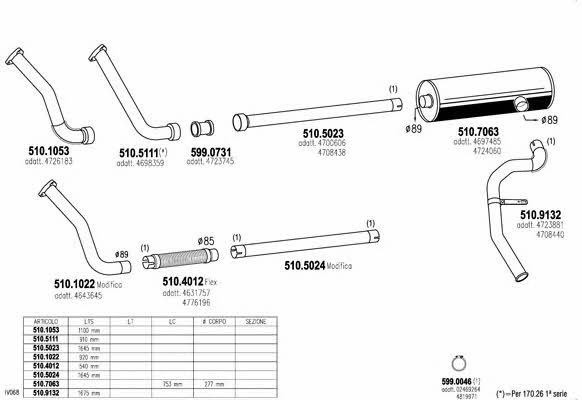  ARTTRUCK105 Exhaust system ARTTRUCK105