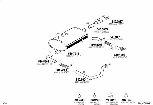  ARTTRUCK379 Exhaust system ARTTRUCK379