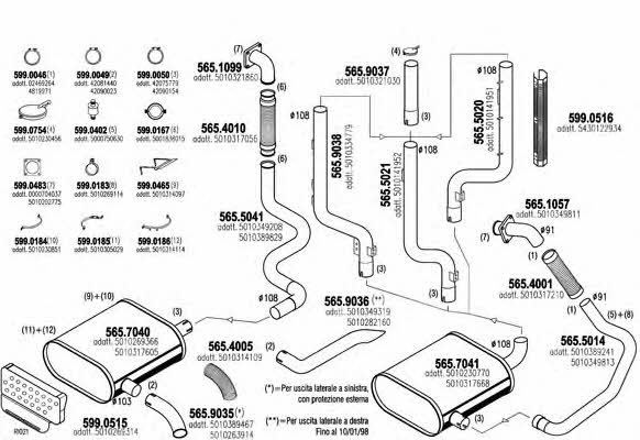  ARTTRUCK445 Exhaust system ARTTRUCK445