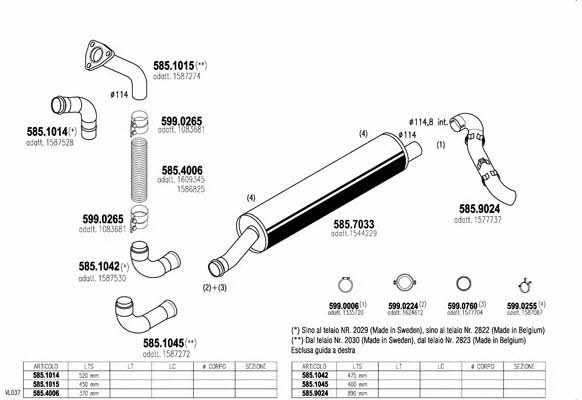  ARTTRUCK486 Exhaust system ARTTRUCK486