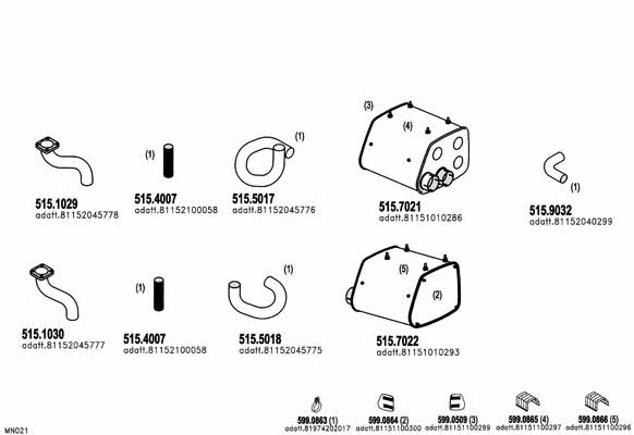  ARTTRUCK555 Exhaust system ARTTRUCK555