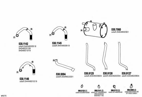  ARTTRUCK561 Exhaust system ARTTRUCK561