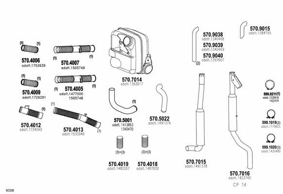  ARTTRUCK660 Exhaust system ARTTRUCK660