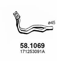 Asso 58.1069 Exhaust pipe 581069
