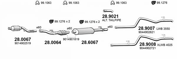  ART4193 Exhaust system ART4193