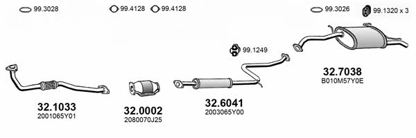  ART4204 Exhaust system ART4204