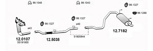 Asso ART4126 Exhaust system ART4126