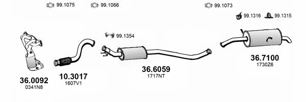 ART4391 Asso Exhaust system