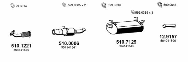 Asso ART4237 Exhaust system ART4237