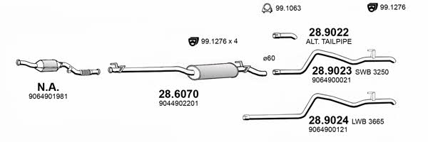 Asso ART4158 Exhaust system ART4158