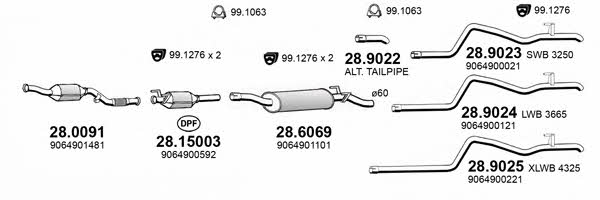 Asso ART4181 Exhaust system ART4181