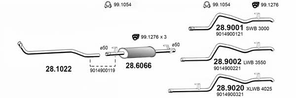 ART4164 Asso Exhaust system