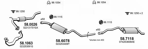 ART4230 Asso Exhaust system