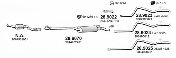  ART4180 Exhaust system ART4180