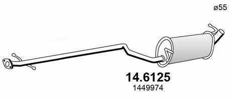 Asso 14.6125 Central silencer 146125