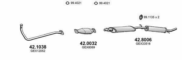 Asso ART4216 Exhaust system ART4216