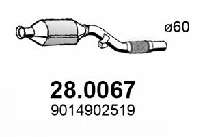 Asso 28.0067 Catalytic Converter 280067