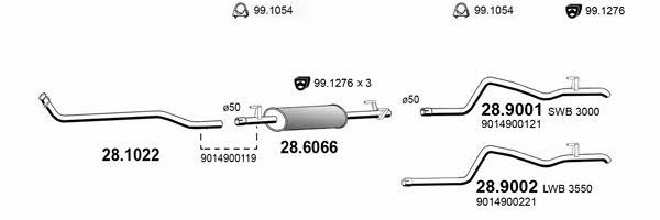 ART4142 Asso Exhaust system