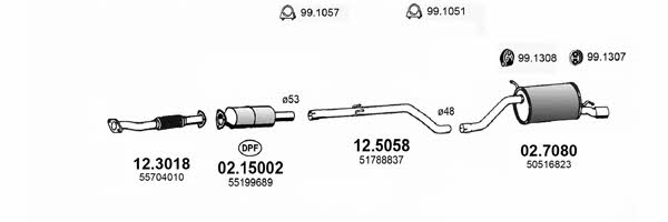 Asso ART4262 Exhaust system ART4262