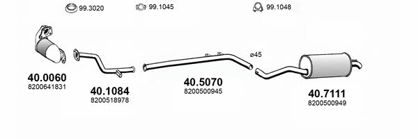 Asso ART4408 Exhaust system ART4408