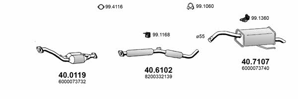  ART4403 Exhaust system ART4403