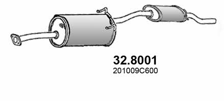 Asso 32.8001 Middle-/End Silencer 328001
