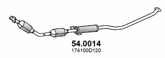 Asso 54.0014 Catalytic Converter 540014