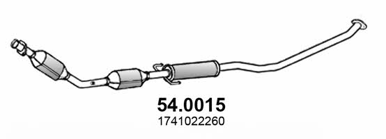 Asso 54.0015 Catalytic Converter 540015