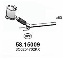 Asso 58.15009 Diesel particulate filter DPF 5815009