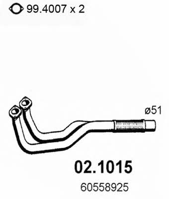  02.1015 Exhaust pipe 021015