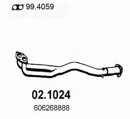 Asso 02.1024 Exhaust pipe 021024