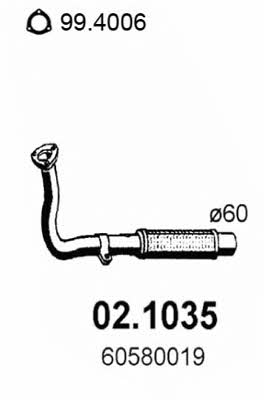  02.1035 Exhaust pipe 021035