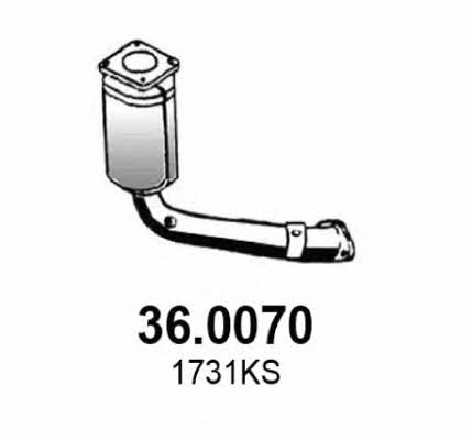 Asso 36.0070 Catalytic Converter 360070