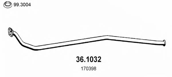 Asso 36.1032 Exhaust pipe 361032