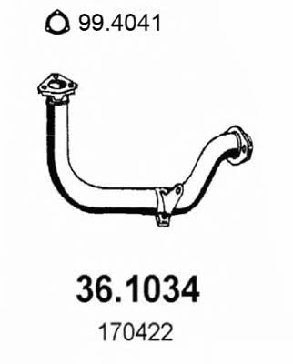 Asso 36.1034 Exhaust pipe 361034