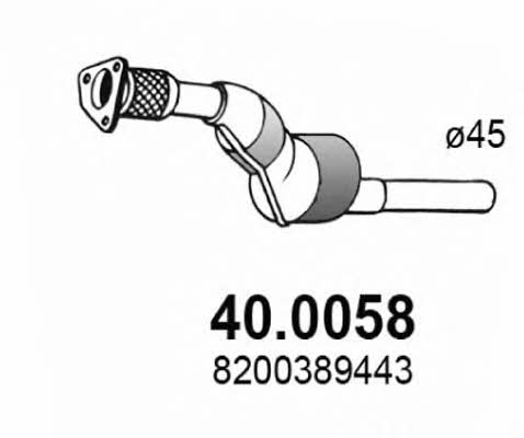 Asso 40.0058 Catalytic Converter 400058