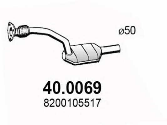 Asso 40.0069 Catalytic Converter 400069