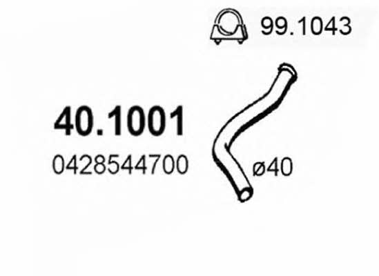 Asso 40.1001 Exhaust pipe 401001
