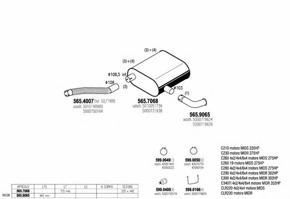  ARTTRUCK427 Exhaust system ARTTRUCK427